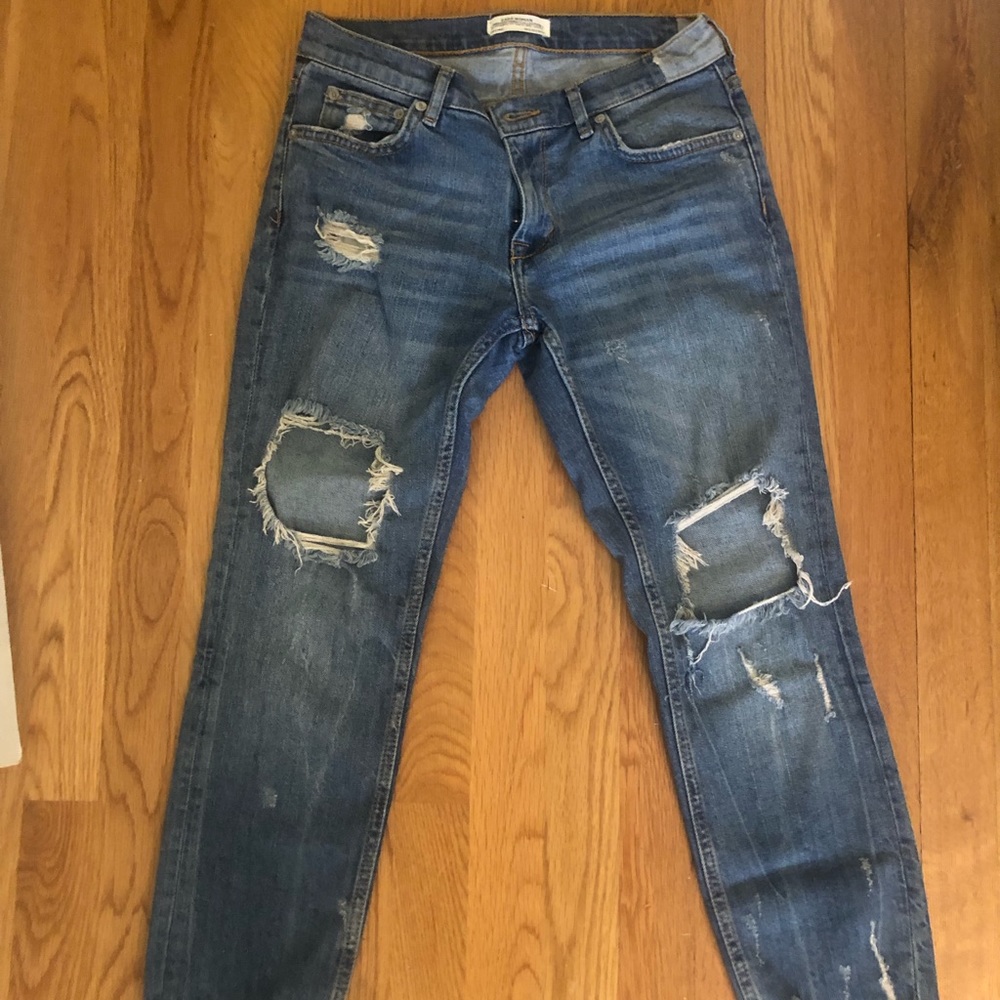 Zara ripped jeans